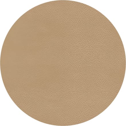 Raved Rond Tafelzeil - 160 cm ø - Linnen Beige - PVC - Afwasbaar