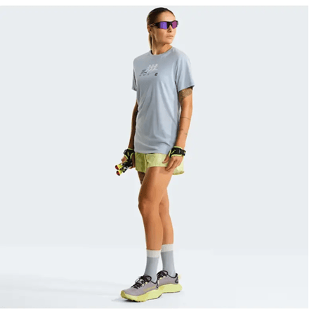 The North Face Bitmap Silhouette Shirt Dames (Maat - L, Kleur - Frost Grey)