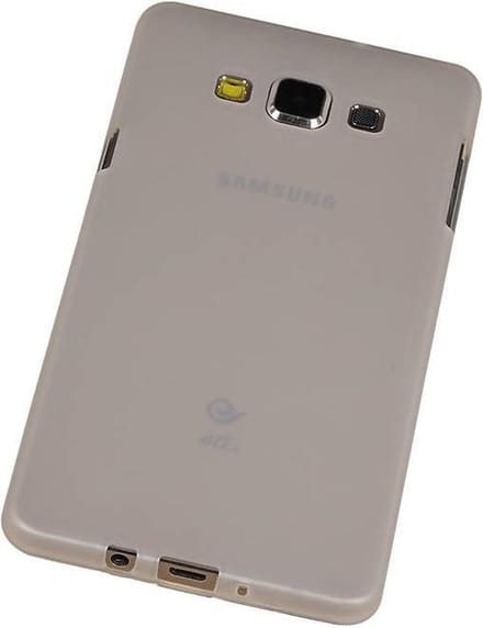 Samsung Galaxy A7 TPU Hoesje Transparant Wit � Back Case Bumper Hoes Cover