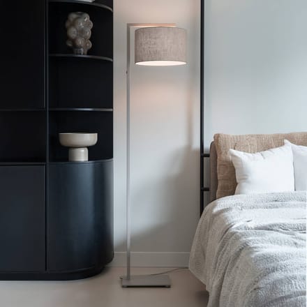 IT´S ABOUT ROMI IT'S ABOUT ROMI Vloerlamp Boston Ø32cm donkergrijs/zandkleurig