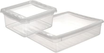 Clearbox Met Deksel 59x39x18 - 30 L Bea Transparant Keeeper 10582