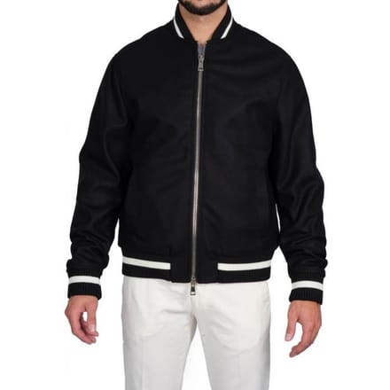 Golden Craft 1957 - College met tweekleurige manchetten Bco/black 613/BOMBER D001 NER