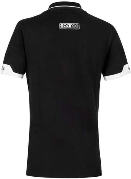 Sparco Zip Poloshirt - Zwart - Maat M