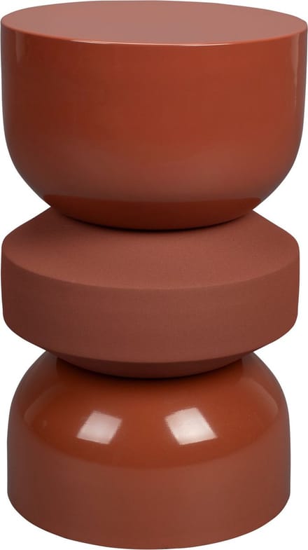 Dutchbone Apollo Bijzettafel/ Kruk Terra Bruin