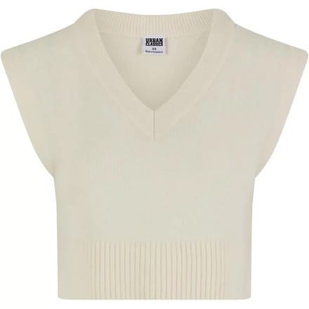 Urban Classics - Soft Knit Pullunder Mouwloze top - M - Creme
