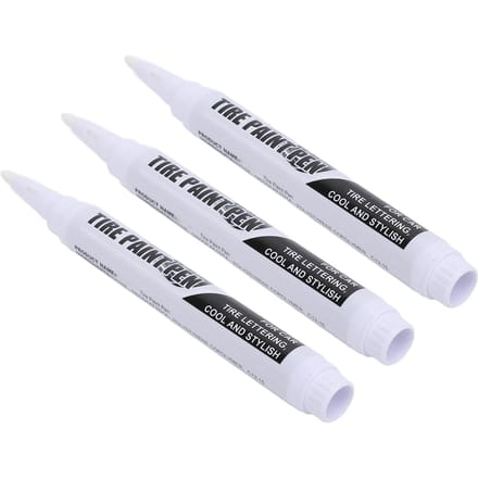 6 Pièces Marqueurs pour Pneus Longue Durée Lettrage de Pneus Contour Précis Multifonctionnel Pneu Blanc white