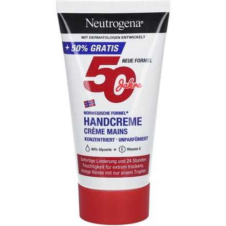 Neutrogena Norwegische Formel konzentrierte unparfümierte Handcreme, 75 ml Creme