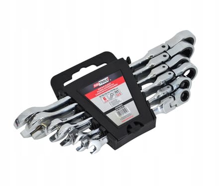 Awtools AW39933 Serie - Ringsleutel - 8-19mm - Verstelbare Ratelsleutelset - 6-delig