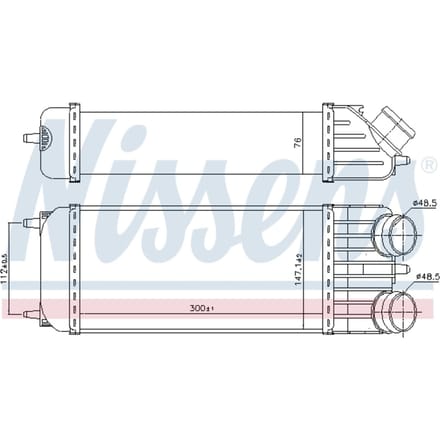 Intercooler NISSENS 96612