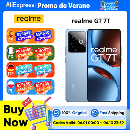 realme GT 7T 256GB/12GB - Racing Yellow