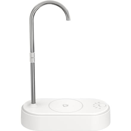 Waterflesdispenser voor op het bureau, waterflespomp voor op het aanrecht voor 5 gallons USB-oplaadwater wit