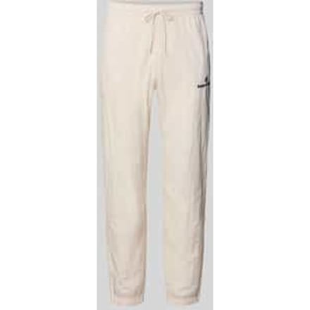 Straight fit stoffen broek met logo-stitching model 'Nayla'