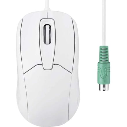 Perixx PERIMICE-209 P W Muis Kabelgebonden Optisch Wit 3 Toetsen 1000 dpi PS2-aansluiting