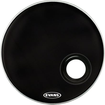Evans BD24REMAD 24", zwart, bas Drum Reso - Bass drumvel