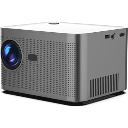 Projecteur Home cinéma Portable HY350 580 ANSI, Android11, 4K, 1920x1080P, Wifi 6, commande vocale, mise au point électronique, BT5.0 witch EU Plug grise