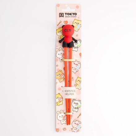 Tokyo Design Studio – Kinder Eetstokjes Panda – Rood – 22 cm