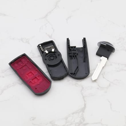 Nieuwe Auto Afstandsbediening Sleutelbehuizing 2 Knoppen ABS Behuizing+Koper voor Mazda 3 CX-3 CX-5 black