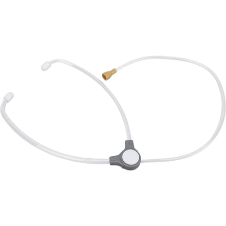Stethoscoop Transparant PP Dubbelkop Diagnostisch Hulpmiddel Accessoire voor Monitoring Testen white
