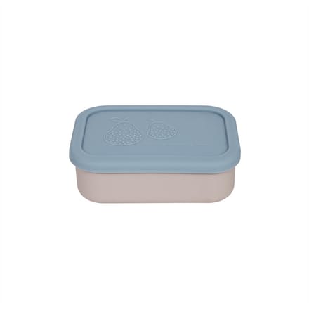 OYOY Yummy Brooddoos/Lunch box met indeling S - Blue/Clay
