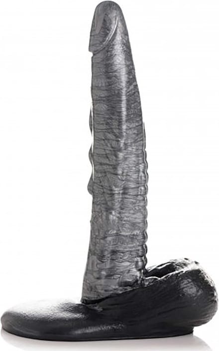 XR Brands De Gargoyle - Keiharde Siliconen Dildo silver