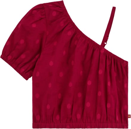 WE Fashion Meisjes one-shouder top met structuur
