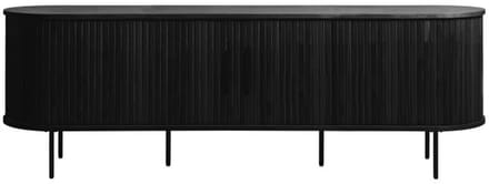 TV meubel Nola eikenhout 180 cm - Zwart