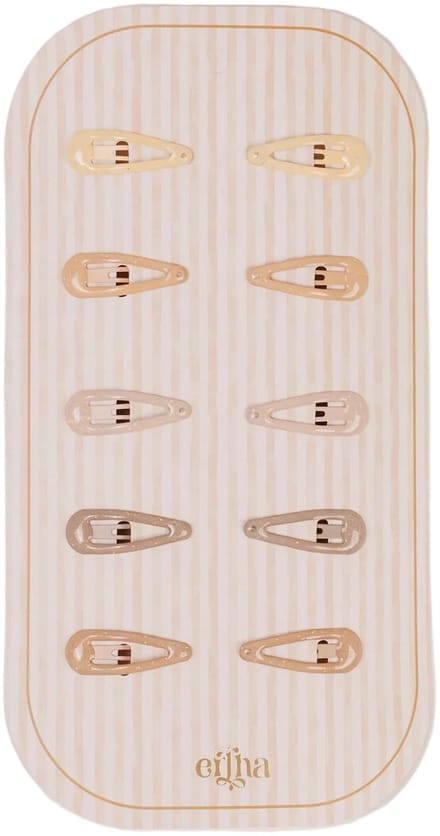 Mrs Ertha Glitter Mini Haarclips - Set van 10 stuks - Multi