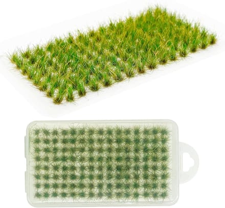 120PCS Static Grass Tuft voor Miniatuur Modelbouw, Treinlandschap en Decoraties in Groen