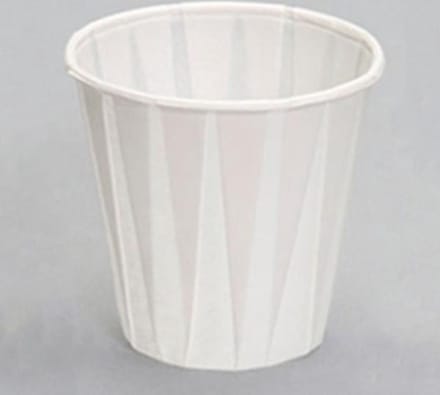 Geplooide papieren bekers, 5 oz - verpakking van 2500 bekers