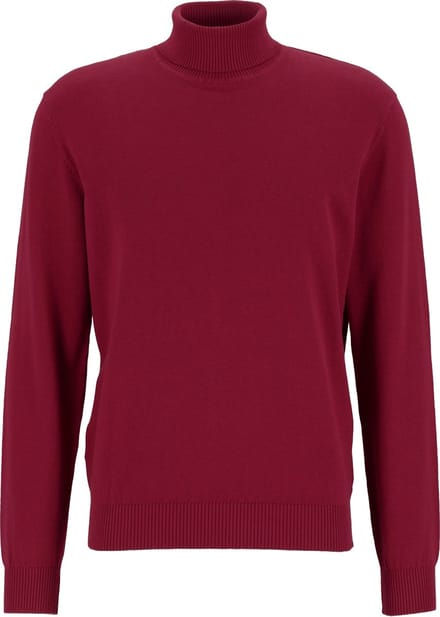 Redmond heren coltrui katoen - bordeaux rood