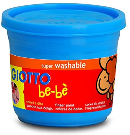 Vingerverfset voor Kinderen - 4 x 150 ml Super Wasbare Vingerverf in Diverse Kleuren