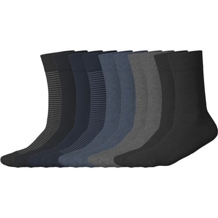 ESMARA 10 Paar sokken (Navy/grijs/zwart, 43-46)