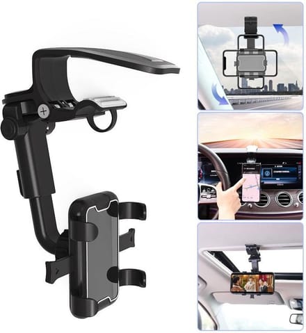 360 Graden Draaibare Auto Telefoon Houder Verstelbare TelefoonHouder Op Dashboard / Auto stuur / Auto zonneklep