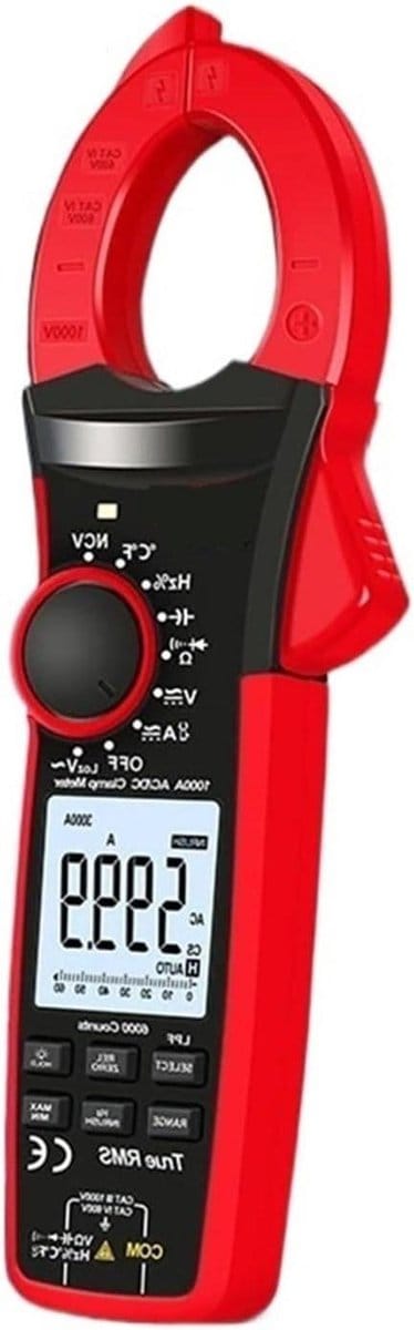 Digitale Klem Meter - Stroomtang Ampèremeter - Elektrisch Testen - Groot LCD Scherm - Set van 3 - Set-3