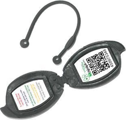 kofferlabel bagagelabel met QR-code (per 2 stuks)