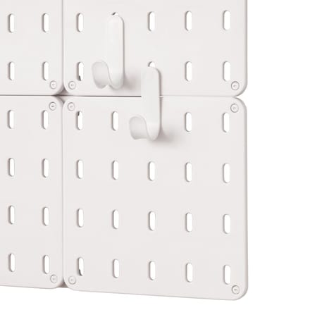 iDesign - Cade Haak Set van 2 Stuks - Kunststof - Wit