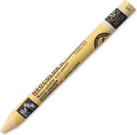 Caran d´Ache Neocolor II Aquarelkrijt | Sahara geel (521)