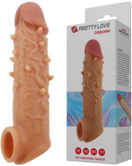 Pretty Love - Osborn - Penis Sleeve met Noppen - Beige