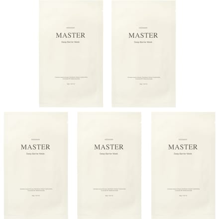 Master Deep Barrier Beauty Mask, 5 Sheet Masks, 30G(1.05Oz) white