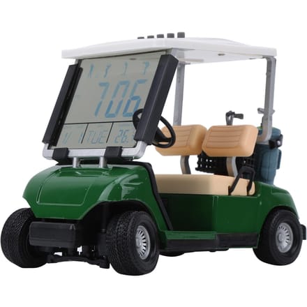 Plastic Golf Eeuwigdurende Kalender Club Car Cadeau Miniatuur Golfkar Klok Accessoire gray