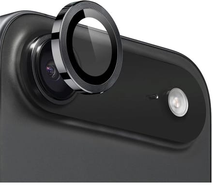 Mobile5 - Apple iPhone 17 Air - Camera lens protector - Gehard glas - 9H Bescherming - Zwart