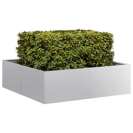 vidaXL - Plantenbak - 100x100x30 - cm - gegalvaniseerd - staal