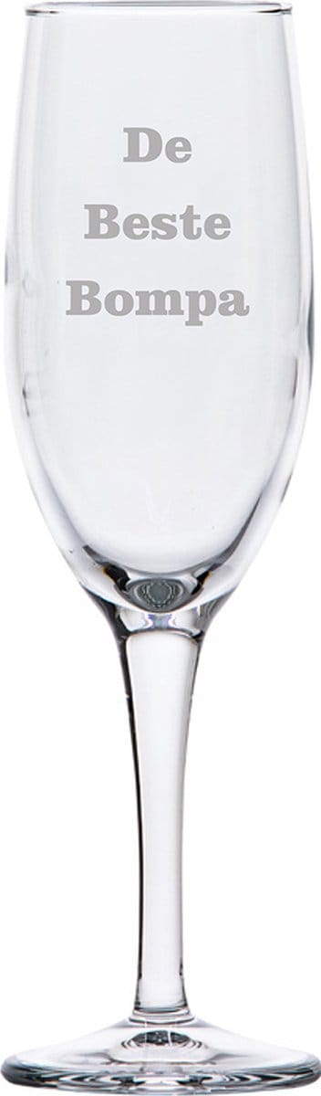 Champagneglas gegraveerd - 16,5cl - De Beste Bompa