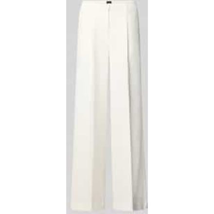 Wide leg broek met bandplooien model 'TIWI2'