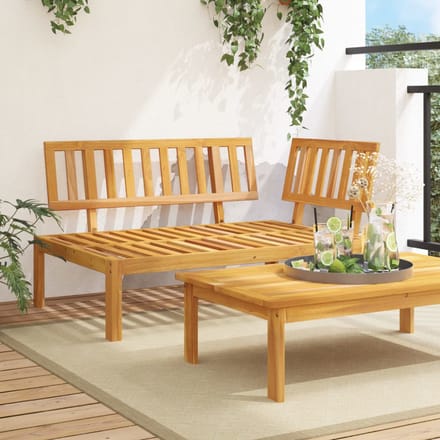 vidaXL - Tuinhoekbank - pallet - massief - acaciahout
