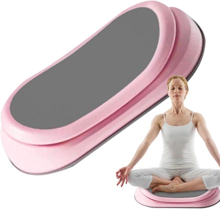 Buikspier Twist Disc - Zittende Draaiplank - Thuis Buikspiertraining - Dynamische Glijcapaciteit - 48.8x26.5x11cm - Roze