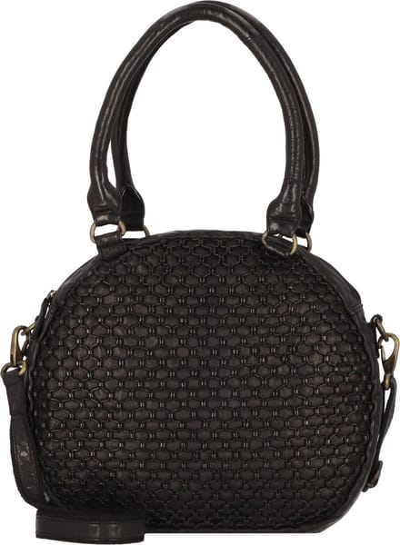 Greenland Nature Femi & Nine Leren Schoudertas 34 cm - Dames - black