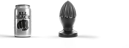All Black Buttplug 12 cm