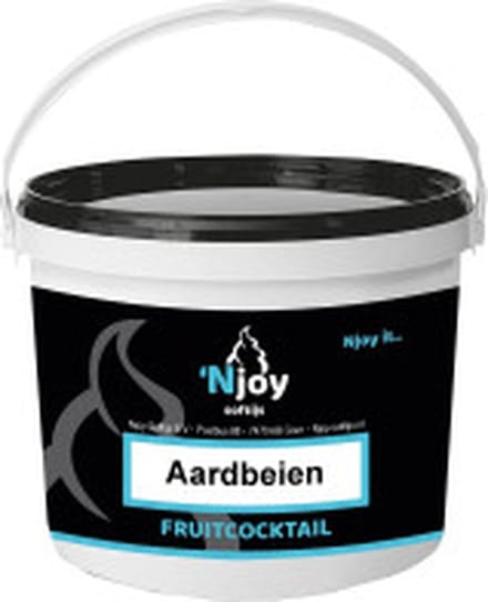 NJOY Fruitcocktail aardbei 1 kg emmer