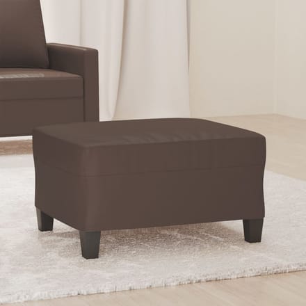 vidaXL - Voetenbank - 70x55x41 - cm - kunstleer - bruin